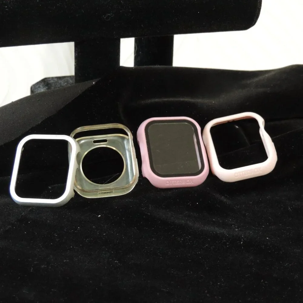 Five (5) 40mm Smartwatch Bumpers Otterbox & other brands. Two w/ Screen Guards